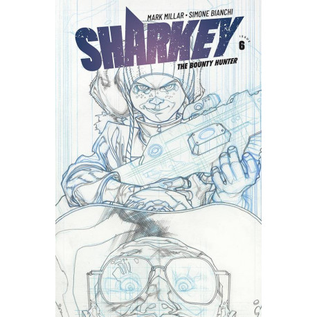 SHARKEY BOUNTY HUNTER 6 CVR B SKETCH BIANCHI