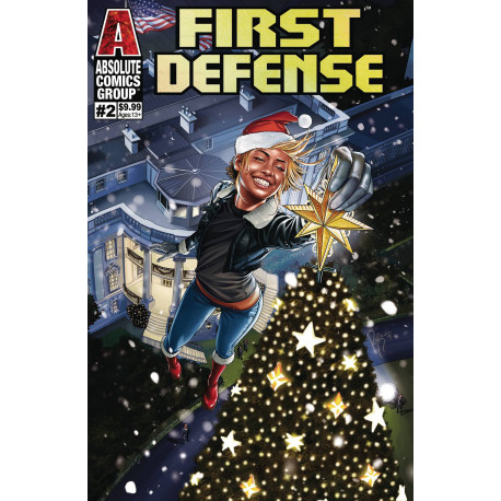 FIRST DEFENSE 2 CVR B HOLOGRAPHIC GOLD FOIL LOGO