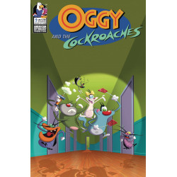 OGGY THE COCKROACHES 1 CVR C LTD ED ANIMATION CEL