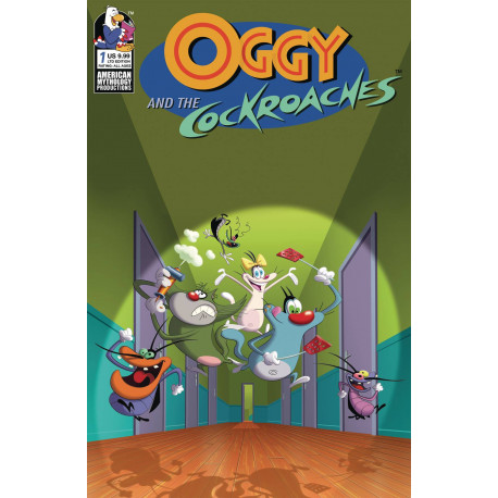 OGGY THE COCKROACHES 1 CVR C LTD ED ANIMATION CEL