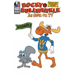 ROCKY BULLWINKLE SEEN ON TV 2 LTD ED RETRO ANIMATION CVR