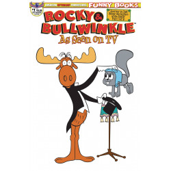 ROCKY BULLWINKLE SEEN ON TV 1 LTD ED RETRO ANIMATION CVR