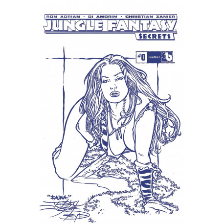 JUNGLE FANTASY SECRETS ROYAL BLUE LEATHER