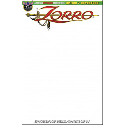 ZORRO SWORDS OF HELL VOL 1 BLANK SKETCH CVR