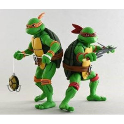 MICHELANGELO & RAPHAEL LES TORTUES NINJA PACK 2 FIGURINES 18 CM