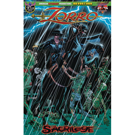 ZORRO SACRILEGE 3 DEAD STORM RISING MELO CVR