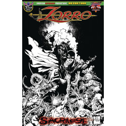 ZORRO SACRILEGE 3 VISIONS OF ZORRO B W LTD ED CVR