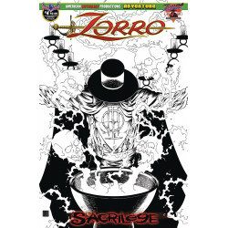 ZORRO SACRILEGE 4 VISIONS OF ZORRO B W LTD ED CVR