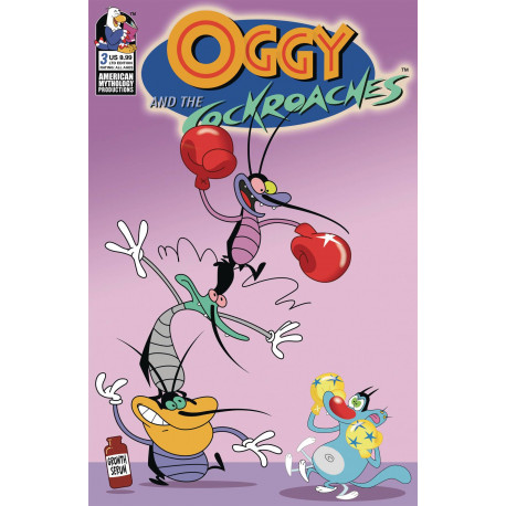 OGGY THE COCKROACHES 3 CVR C LTD ED ANIMATION CEL