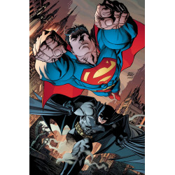 BATMAN SUPERMAN 8 CARD STOCK ANDY KUBERT VAR ED