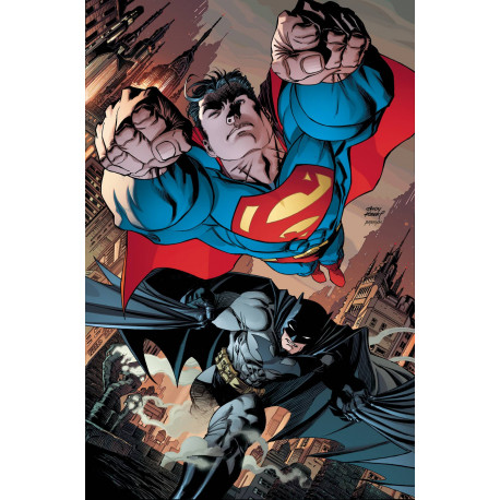 BATMAN SUPERMAN 8 CARD STOCK ANDY KUBERT VAR ED