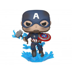 CAPTAIN AMERICA WITH BROKEN SHIELD AND MJOLNIR AVENGERS: ENDGAME POP! MOVIES VINYL FIGURE