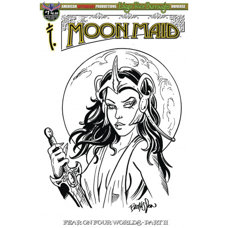 MOON MAID FEAR ON FOUR WORLDS 1 HASSON SKETCH CVR