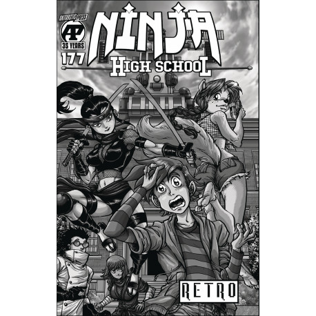 NINJA HIGH SCHOOL 177 RETRO B W VAR