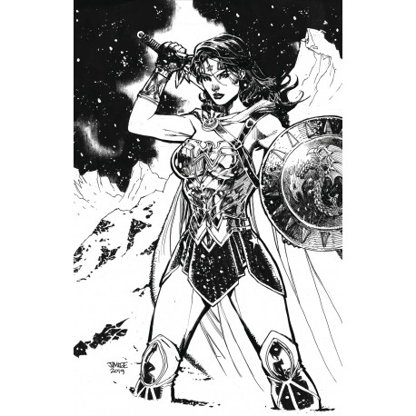 WONDER WOMAN 759 CARD STOCK JIM LEE VAR ED