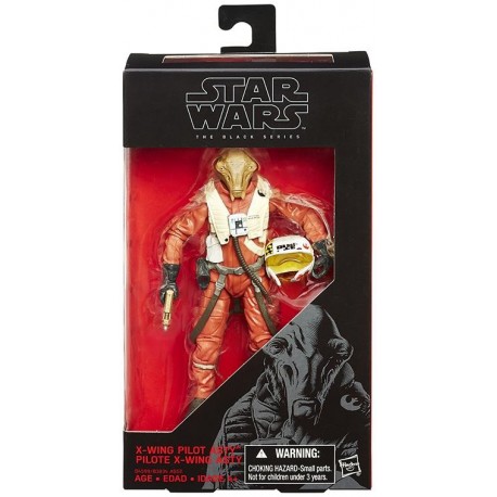 X WING PILOT ASTY STAR WARS BLACK SERIES THE FORCE AWAKENS 6INCH ACTION FIGURE