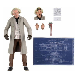 RETOUR VERS LE FUTUR FIGURINE ULTIMATE DOC BROWN 18 CM