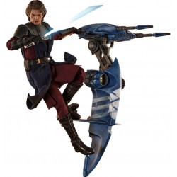 STAR WARS THE CLONE WARS FIGURINE 1 6 ANAKIN SKYWALKER STAP 31 CM