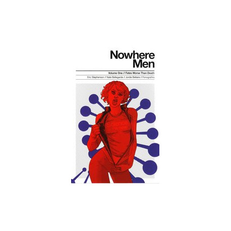NOWHERE MEN TP VOL 1 FATES WORSE THAN DEATH RED SHIRT 