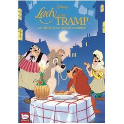 DISNEY LADY THE TRAMP STORY MOVIE IN COMICS HC 