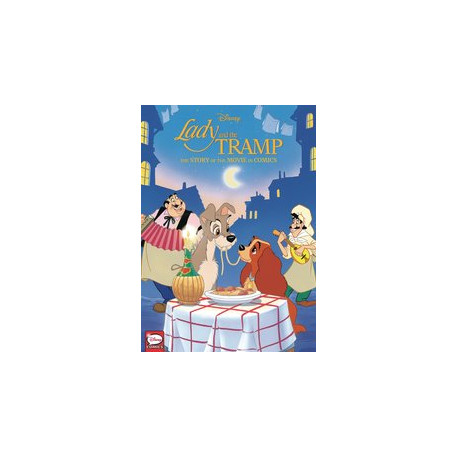 DISNEY LADY THE TRAMP STORY MOVIE IN COMICS HC 