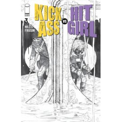 KICK-ASS VS HIT-GIRL 3 CVR B B W ROMITA JR