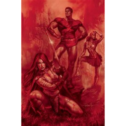 RED SONJA THE SUPERPOWERS 1 PARRILLO CRIMSON RED ART VIRGIN CVR