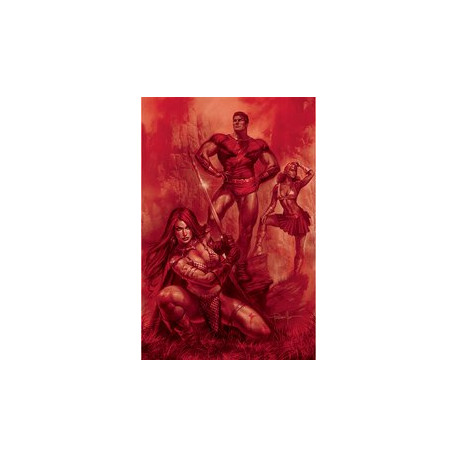 RED SONJA THE SUPERPOWERS 1 PARRILLO CRIMSON RED ART VIRGIN CVR