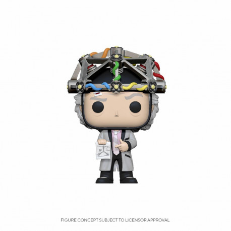 RETOUR VERS LE FUTUR POP! VINYL FIGURINE DOC WITH HELMET 9 CM