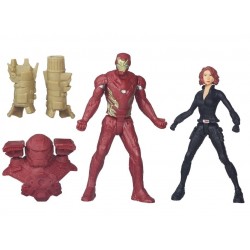 IRON MAN VS BLACK WIDOW MARVEL CAPTAIN AMERICA CIVIL WAR 2PACK ACTION FIGURE