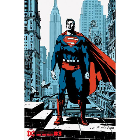 SUPERMAN RED BLUE 3 OF 6 CVR B JOHN PAUL LEON VAR