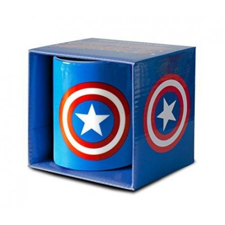 SHIELD OF CAPTAIN AMERICA LOGO MARVEL COMICS BOXED MUG