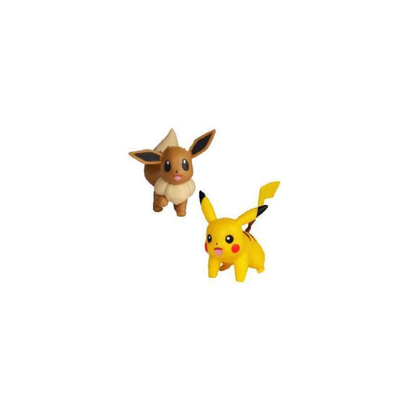 Pokemon Pack 2 Figurines Battle Evoli Pikachu 5 Cm Album Comics Pokemon Pack 2 Figurines Battle Evoli Pikachu 5 Cm Album Comics