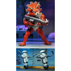 TRICERATON INFANTRYMAN & ROADKILL RODNEY LES TORTUES NINJA PACK 3 FIGURINES 18 CM