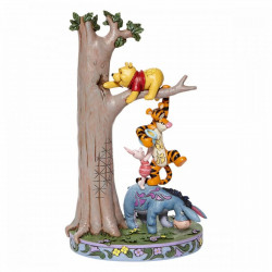 POOH, EEYORE, TIGGER AND PIGLET PLAY BY HUNNY TREE DISNEY TRADITIONS ENV. 22 CM