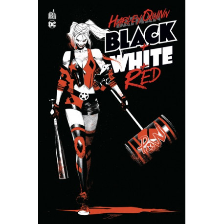 HARLEY QUINN BLACK + WHITE + RED