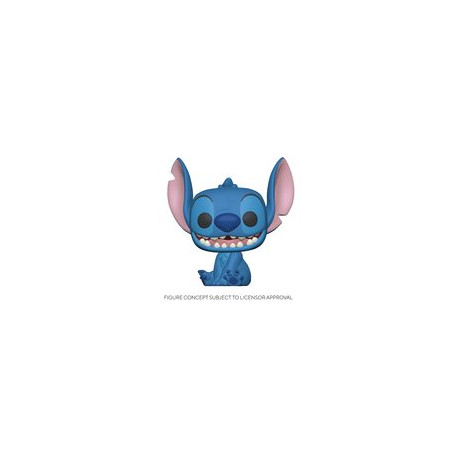 LILO AND STITCH POP DISNEY VINYL FIGURINE SMILING SEATED STITCH 9 CM