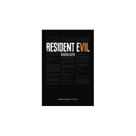 RESIDENT EVIL 7 BIOHAZARD DOCUMENT FILE HC 