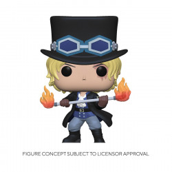 SABO ONE PIECE POP TELEVISION VINYL FIGURINE 9 CM