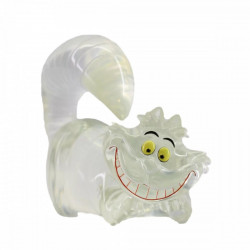 CLEAR CHESHIRE CAT STATUE