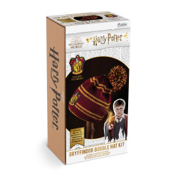 KNIT KIT GRYFFINDOR HOUSE BOBBLE HAT HP WIZARDING WORLD