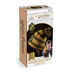 KNIT KIT HUFFLEPUFF HOUSE BOBBLE HAT HP WIZARDING WORLD