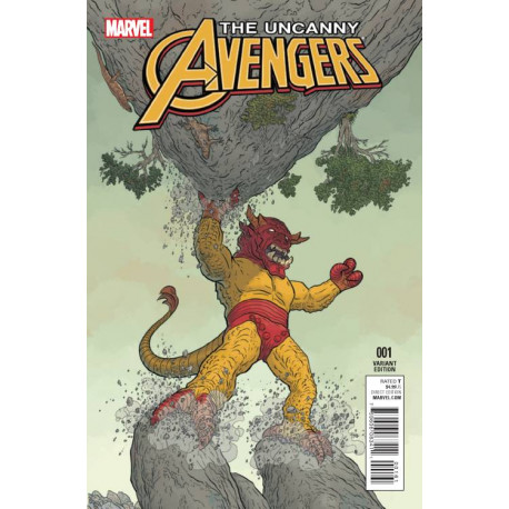 UNCANNY AVENGERS 1 DARROW KIRBY MONSTER VAR