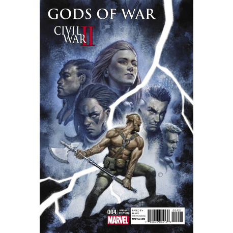 CIVIL WAR II GODS OF WAR 4 (OF 4) TEDESCO VAR