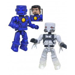 STEALTH IRON MAN WITH MARVEL'S GHOST MARVEL MINIMATES SERIES 80 2 PACK