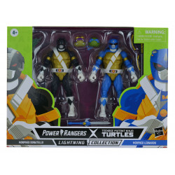 POWER RANGERS X TMNT LIGHTNING COLLECTION FIGURINES 2022 MORPHED DONATELLO AND MORPHED LEONARDO