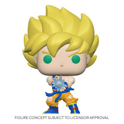 SS GOKU WITH KAMEHAMEHA WAVE DRAGON BALL Z FIGURINE POP ANIMATION VINYL 9 CM