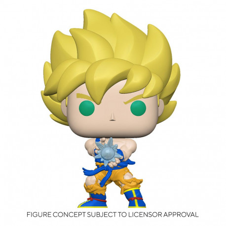 SS GOKU WITH KAMEHAMEHA WAVE DRAGON BALL Z FIGURINE POP ANIMATION VINYL 9 CM