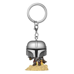THE MANDALORIAN BLASTER STAR WARS THE MANDALORIAN PORTE-CLES POCKET POP VINYL 4 CM