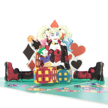 HARLEY QUINN DC COMICS POP-UP CARD